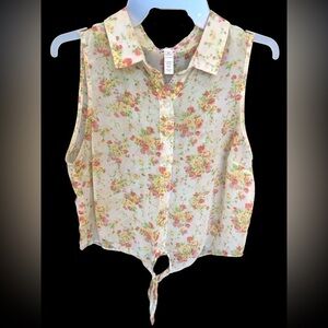 Ambiance Juniors Medium Floral Blouse